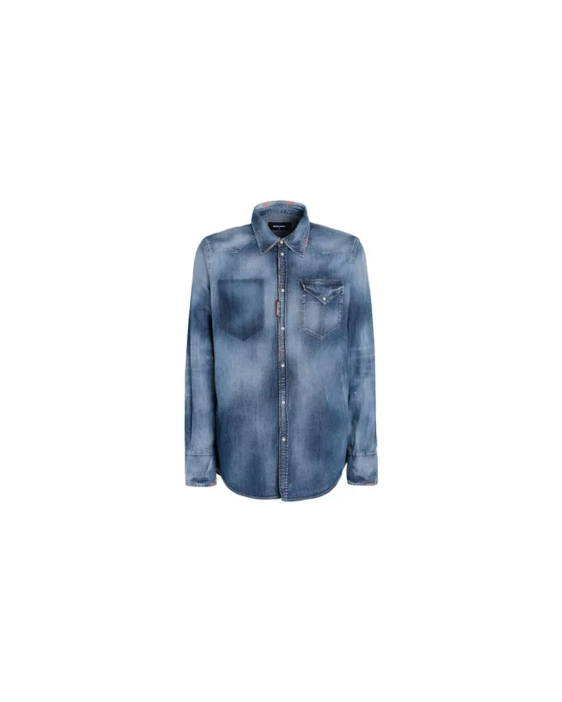 Dsquared2 TOPS - Jeanshemdenauf YOOX.COM Blau