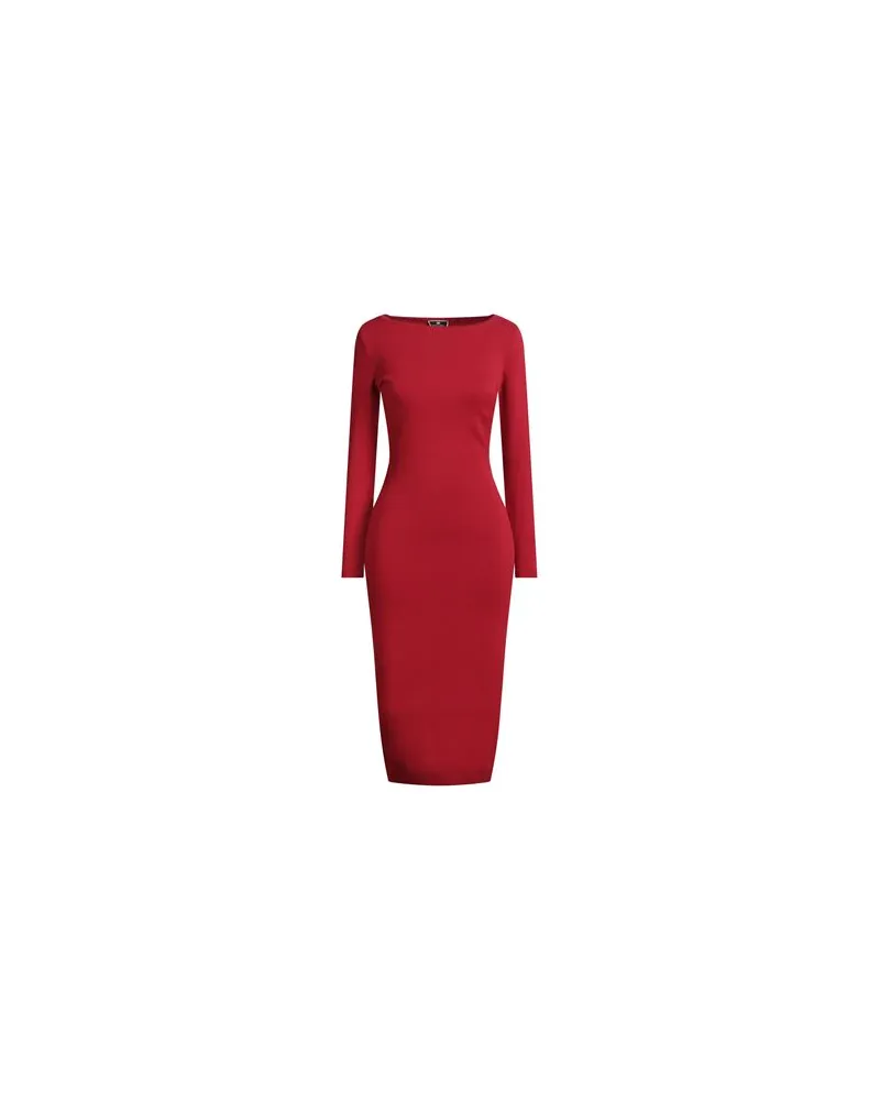 Elisabetta Franchi KLEIDER - Midi-Kleiderauf YOOX.COM Rot