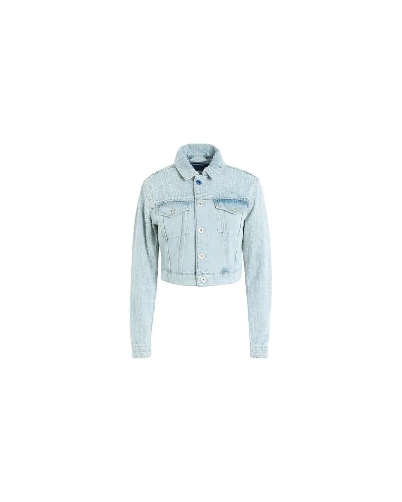 Karl Lagerfeld KLJ FITTED BLOCK BOUCLE JACKET  - JACKEN & MÄNTEL - Jeansjacken/Mäntelauf YOOX.COM Blau