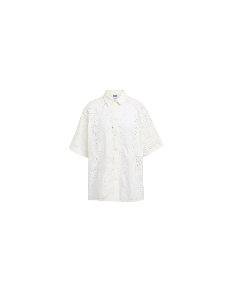 MSGM TOPS - Hemdenauf YOOX.COM Weiß