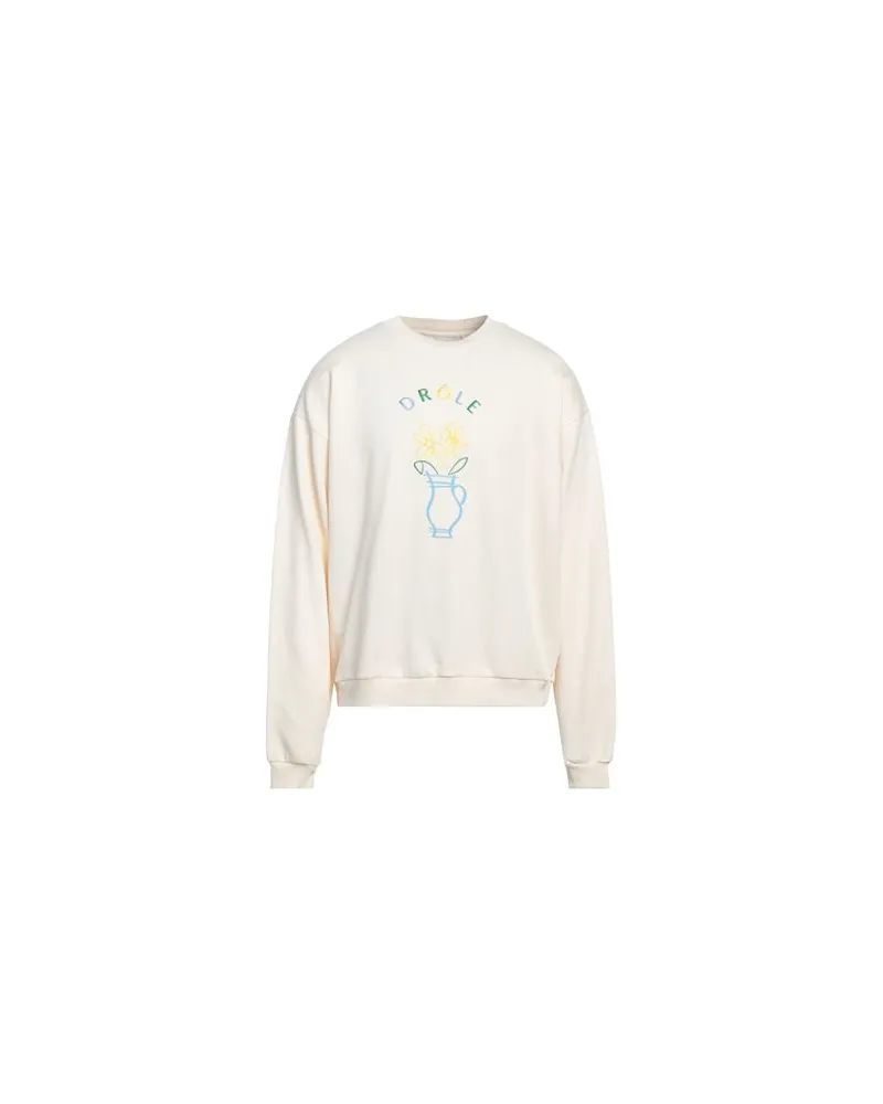 Drôle de Monsieur TOPS - Sweatshirtsauf YOOX.COM Elfenbein