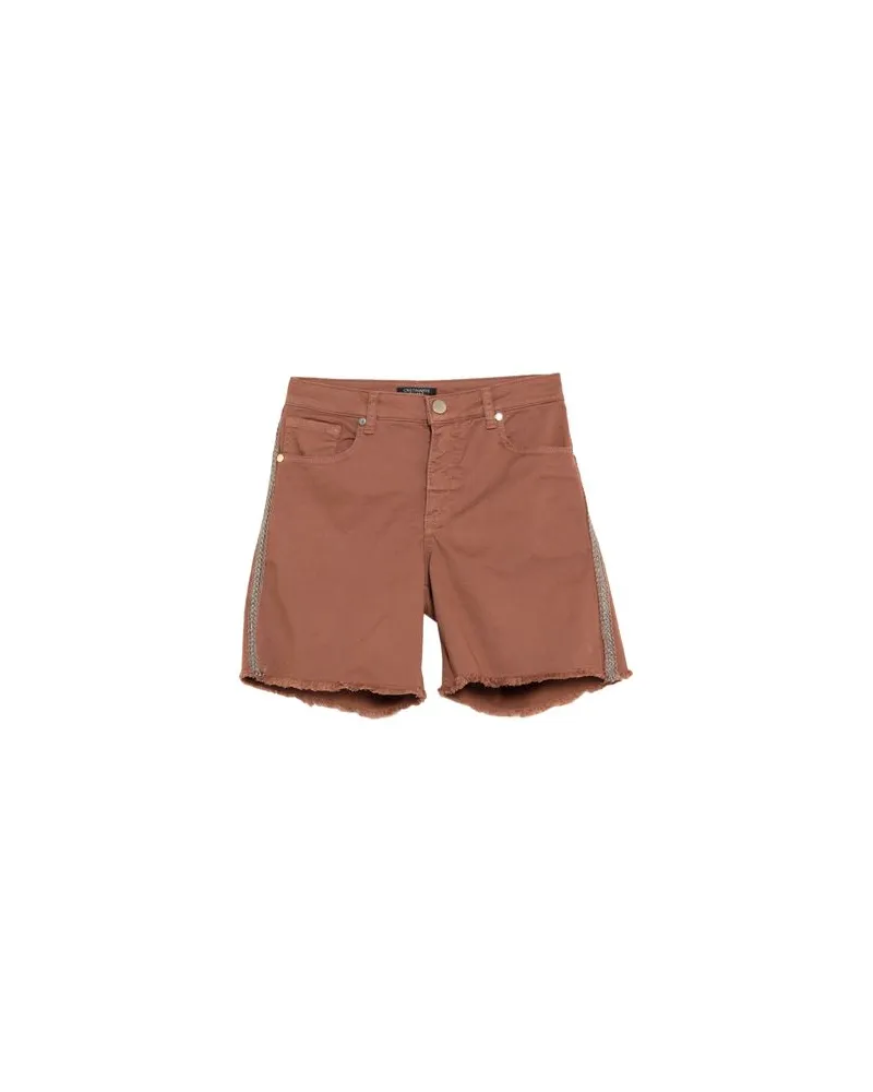 CRISTINAEFFE HOSEN & RÖCKE - Jeansshortsauf YOOX.COM Schokobraun