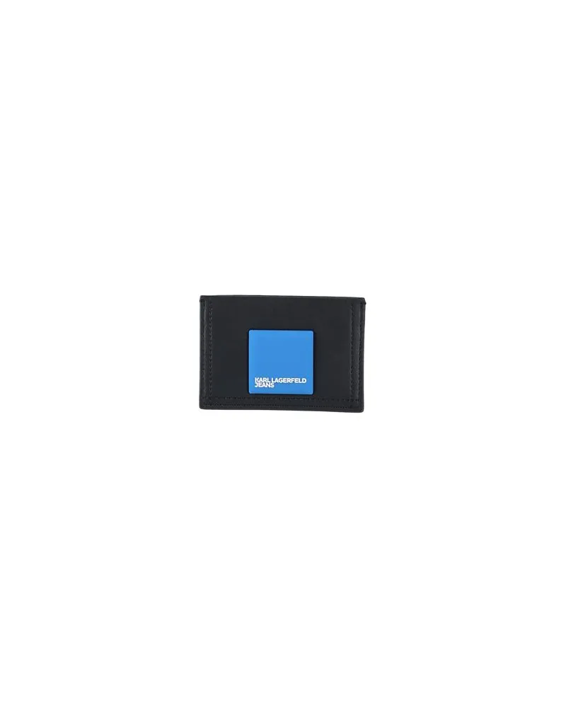 Karl Lagerfeld TECH LEATHER CARDHOLDER PATCH  - Kleinlederwaren - Kartenetuisauf YOOX.COM Schwarz