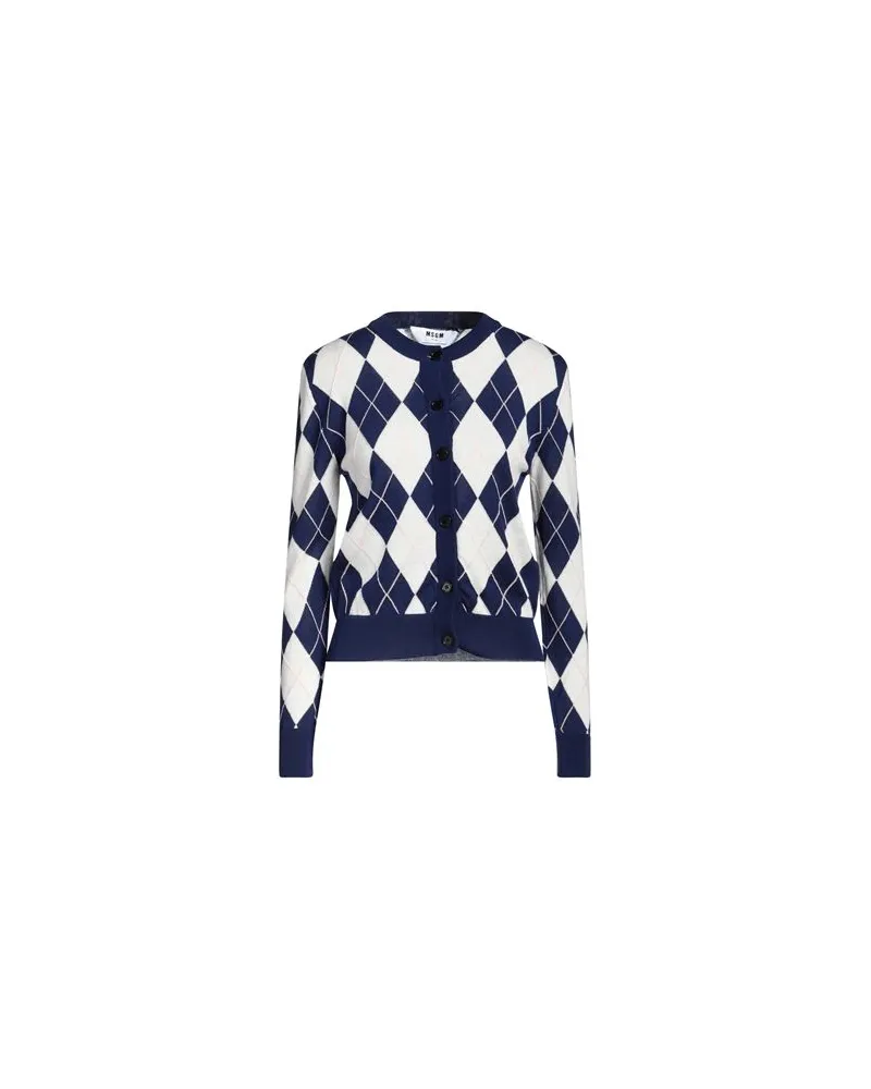 MSGM STRICKWAREN - Strickjackenauf YOOX.COM Marineblau