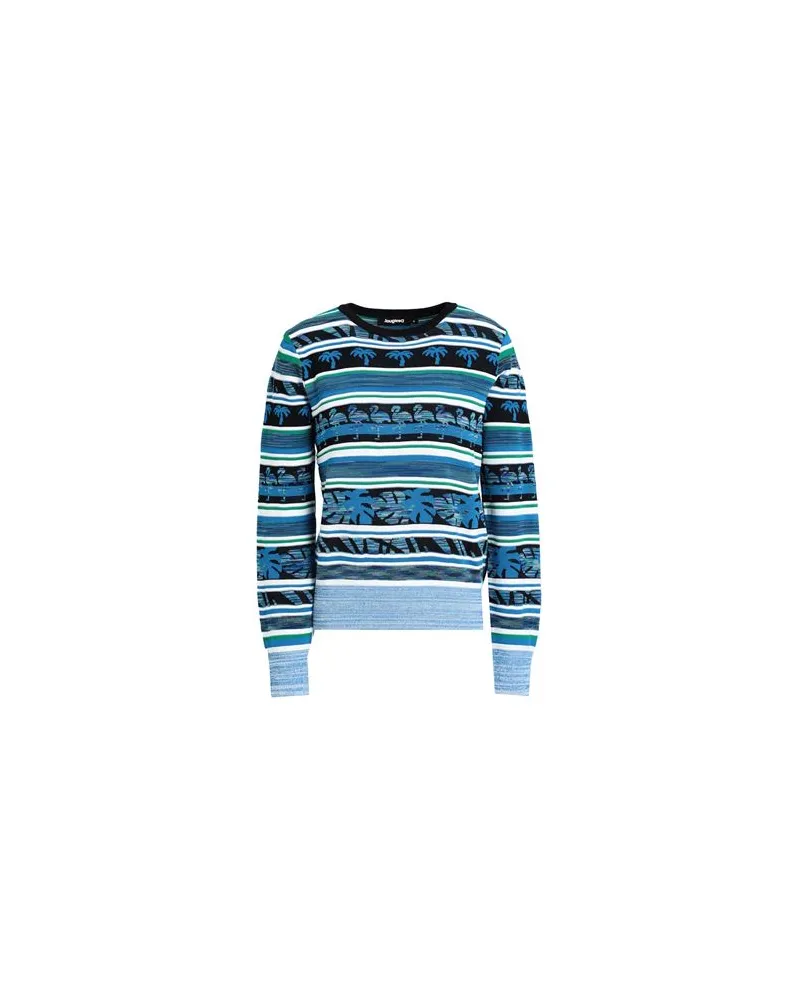 Desigual STRICKWAREN - Pulloverauf YOOX.COM Blau
