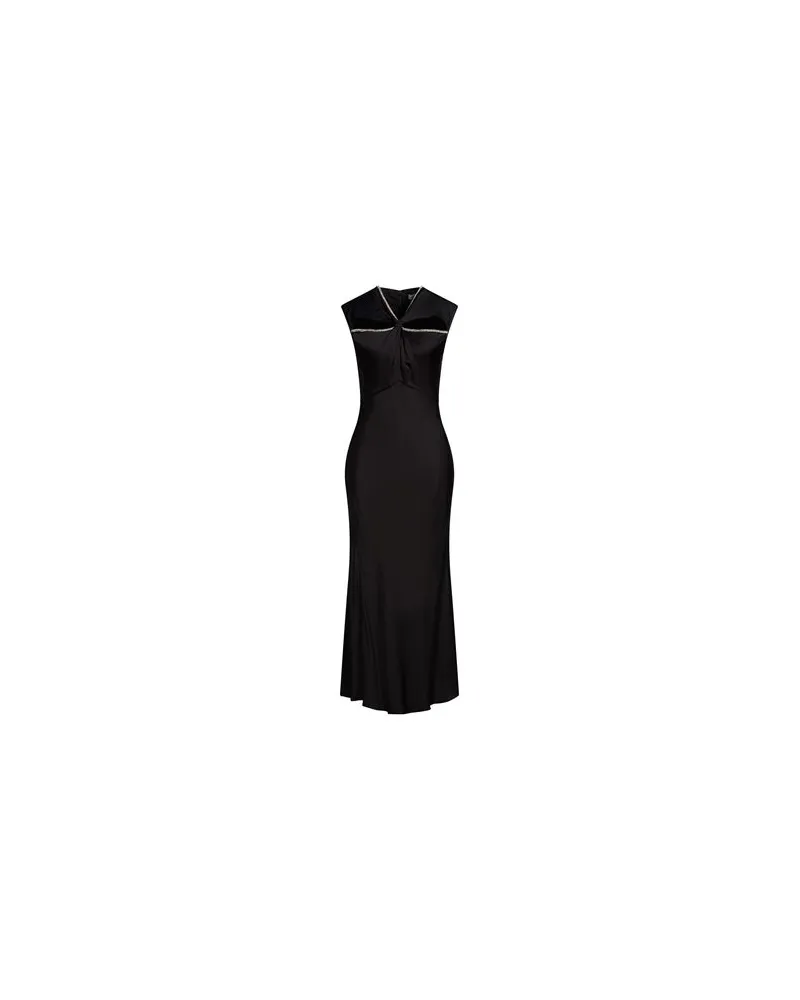 Sandro KLEIDER - Maxi-Kleiderauf YOOX.COM Schwarz