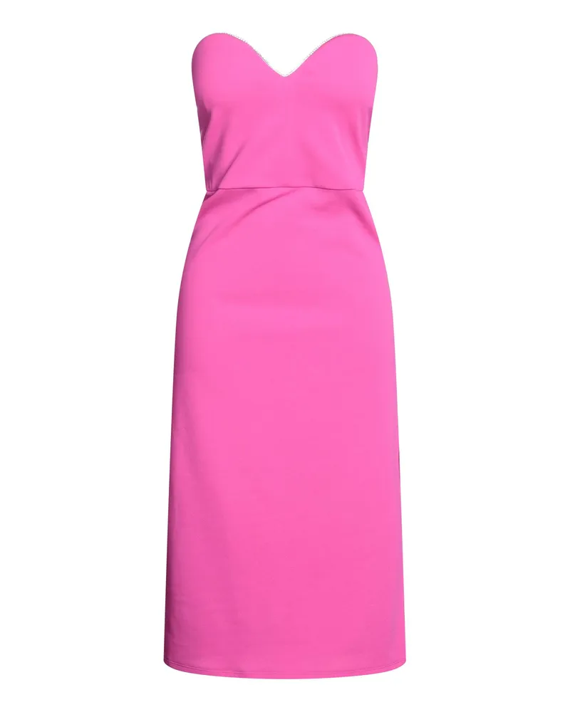 Forte Couture Midi-Kleid Fuchsia