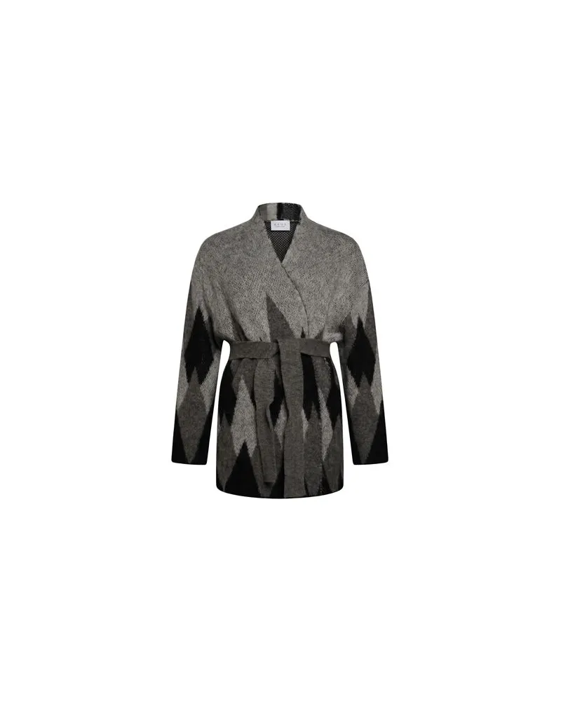 Icona By Kaos STRICKWAREN - Strickjackenauf YOOX.COM Schwarz