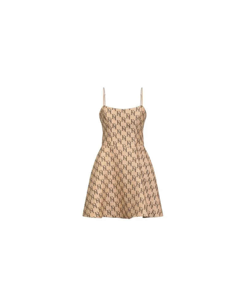 Elisabetta Franchi KLEIDER - Mini-Kleiderauf YOOX.COM Sand