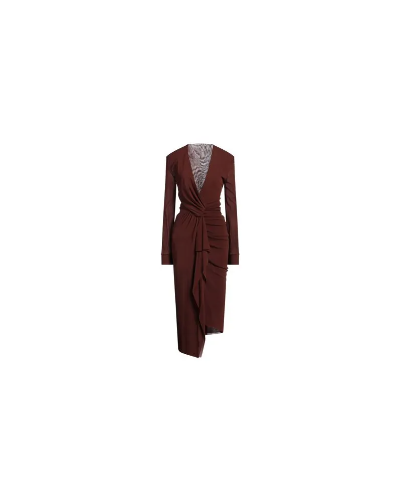 Philosophy Di Lorenzo Serafini KLEIDER - Maxi-Kleiderauf YOOX.COM Braun