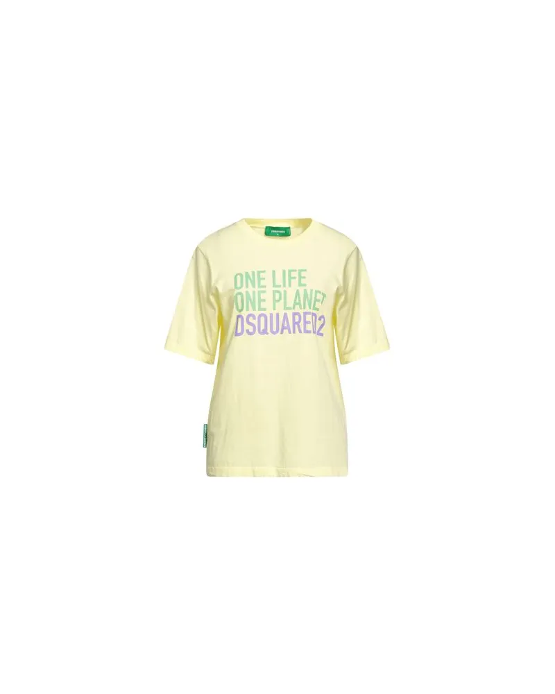 Dsquared2 TOPS - T-shirtsauf YOOX.COM Pastellgelb