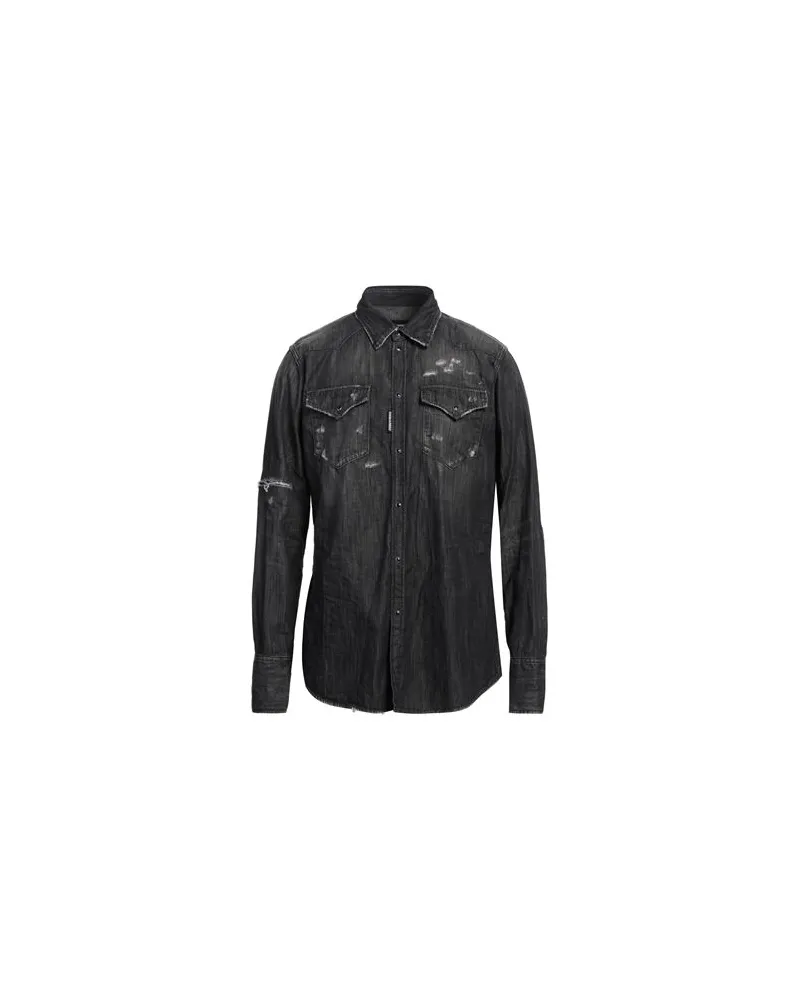 Dsquared2 TOPS - Jeanshemdenauf YOOX.COM Schwarz