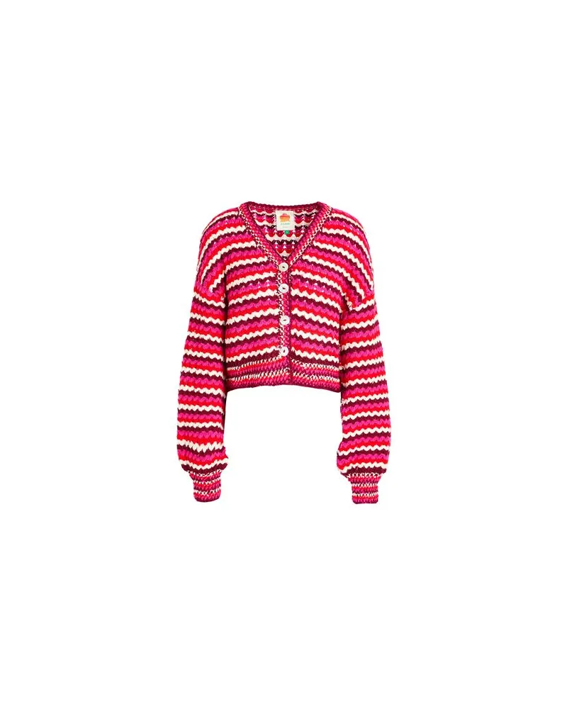 FARM Rio STRICKWAREN - Strickjackenauf YOOX.COM Fuchsia