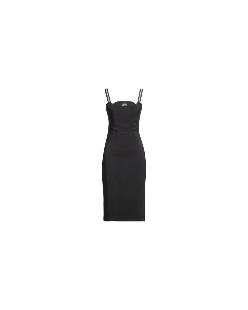 Versace Jeans KLEIDER - Midi-Kleiderauf YOOX.COM Schwarz