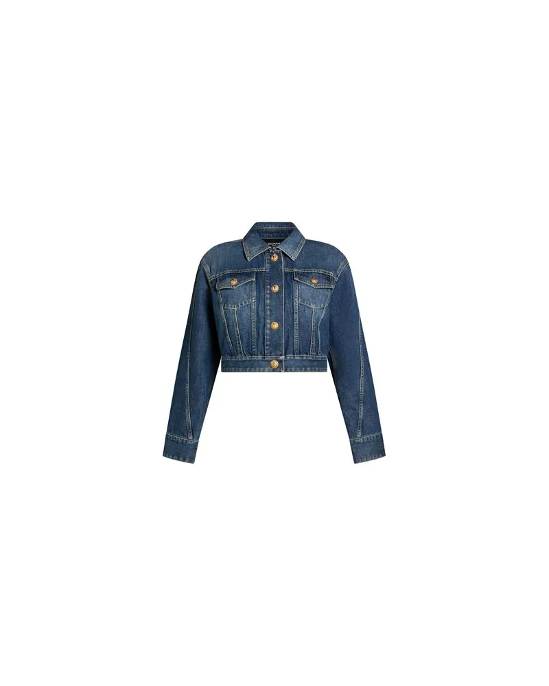 Balmain JACKEN & MÄNTEL - Jeansjacken/Mäntelauf YOOX.COM Blau