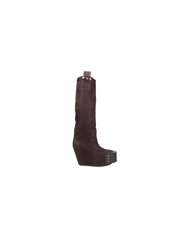 Rick Owens SCHUHE - Stiefelauf YOOX.COM Dunkelbraun