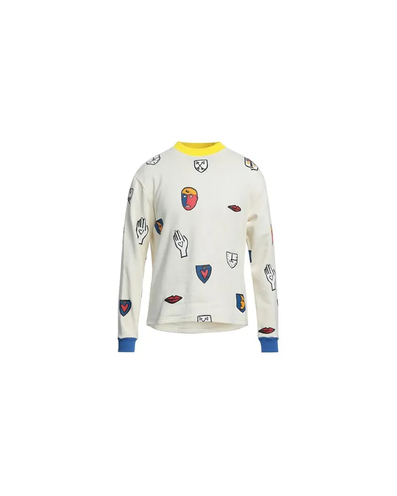 Castelbajac TOPS - Sweatshirtsauf YOOX.COM Cremeweiß