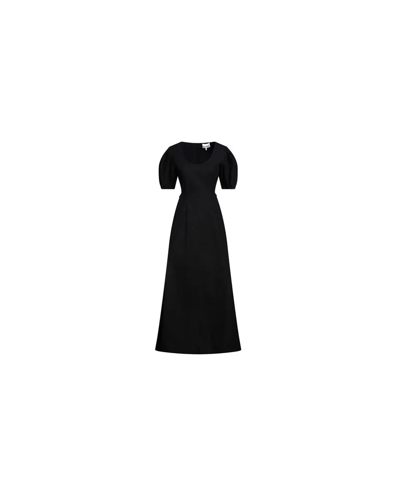 Ganni KLEIDER - Maxi-Kleiderauf YOOX.COM Schwarz