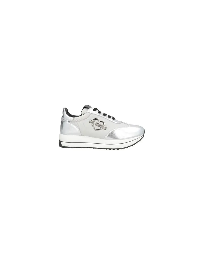 Moschino SCHUHE - Sneakersauf YOOX.COM Silber