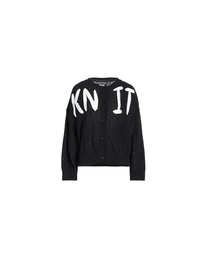 Moschino STRICKWAREN - Strickjackenauf YOOX.COM Schwarz