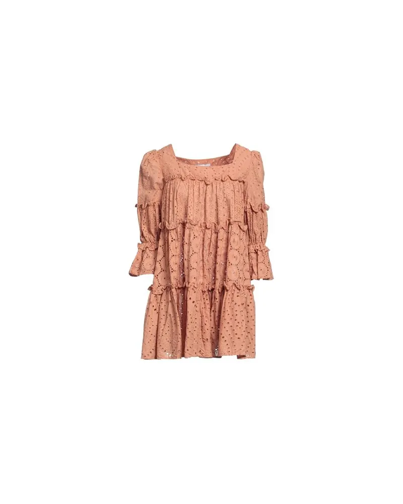 Weili Zheng KLEIDER - Mini-Kleiderauf YOOX.COM Pfirsich