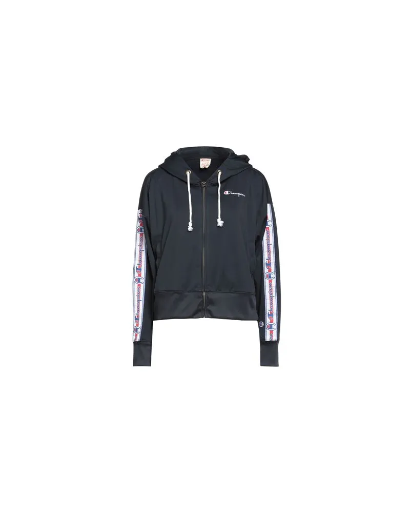 Champion Hooded Full Zip Top   - TOPS - Sweatshirtsauf YOOX.COM Nachtblau