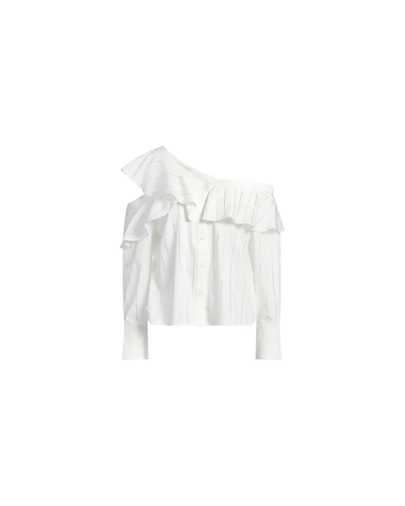 Self-Portrait TOPS - Hemdenauf YOOX.COM Weiß