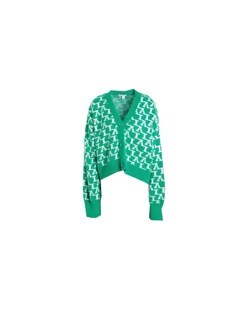 Topshop STRICKWAREN - Strickjackenauf YOOX.COM Grün