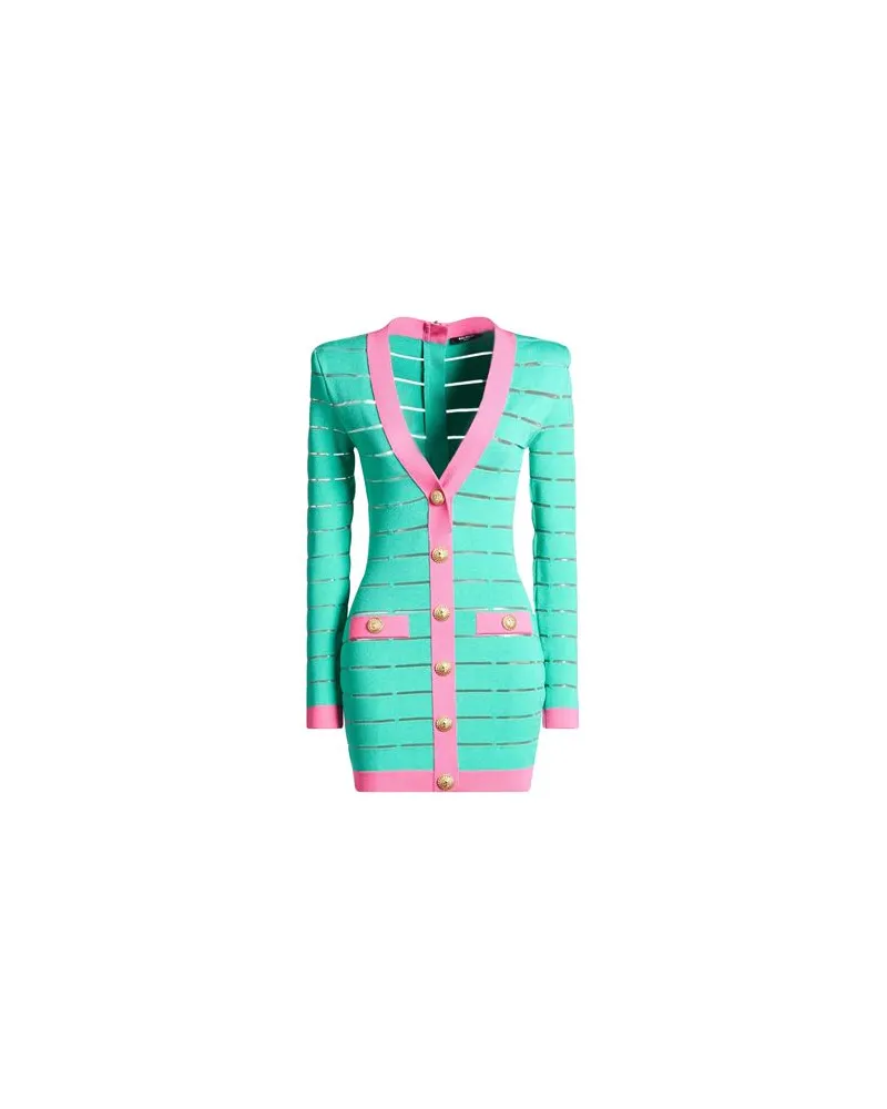 Balmain KLEIDER - Mini-Kleiderauf YOOX.COM Smaragdgrün