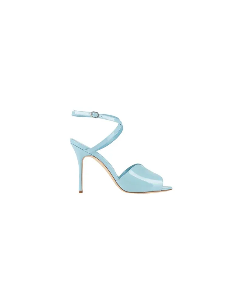 Manolo Blahnik SCHUHE - Sandalenauf YOOX.COM Himmelblau