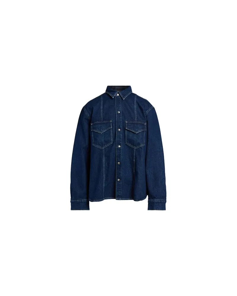 Nanushka JACKEN & MÄNTEL - Jeansjacken/Mäntelauf YOOX.COM Blau