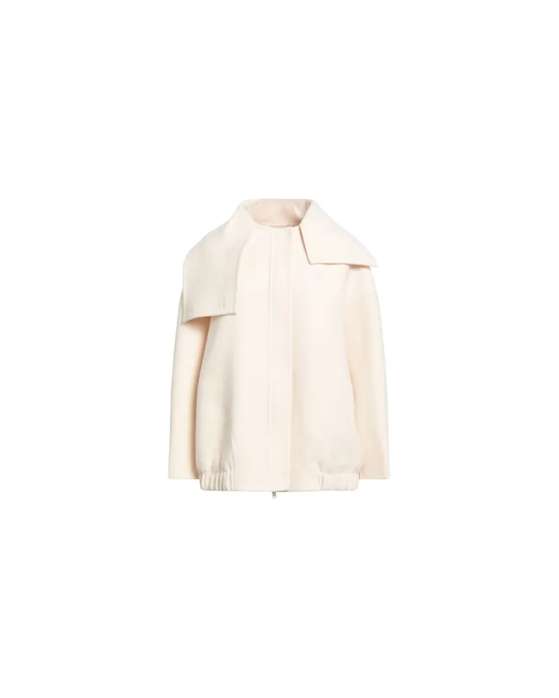 Fabiana Filippi JACKEN & MÄNTEL - Mäntelauf YOOX.COM Cremeweiß