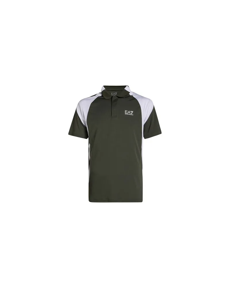 EA7 TOPS - Poloshirtsauf YOOX.COM Militärgrün