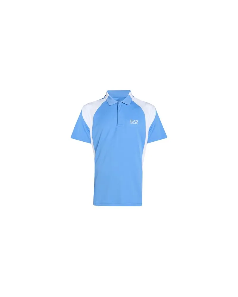 EA7 TOPS - Poloshirtsauf YOOX.COM Azurblau