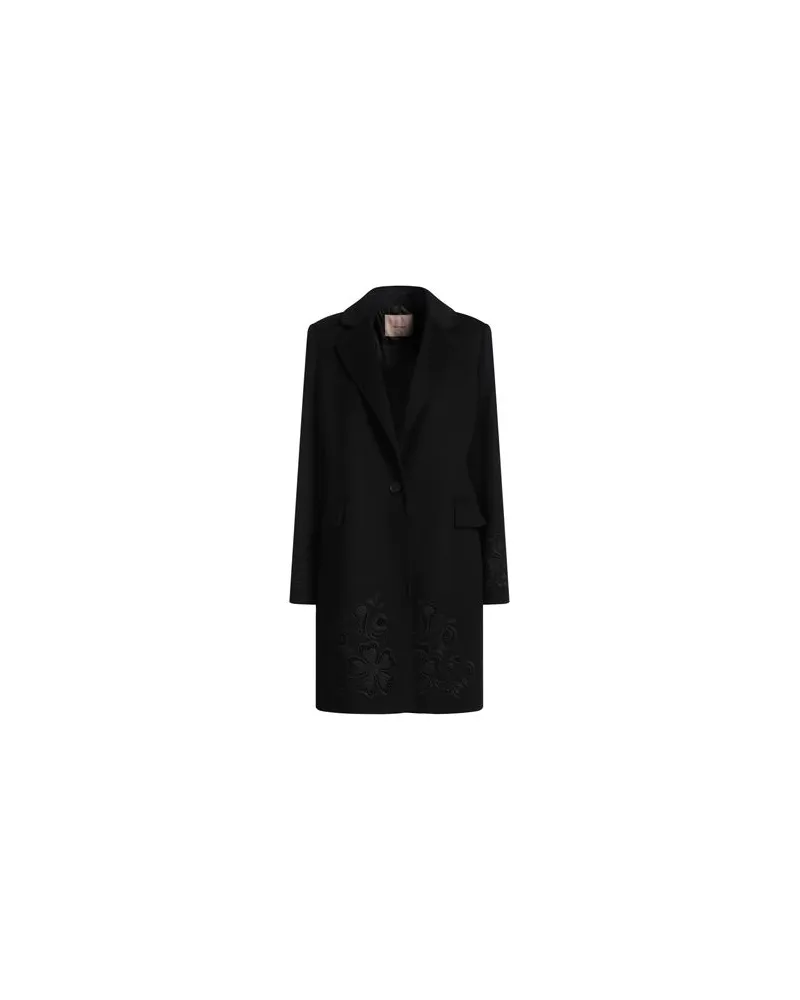 Twin-Set JACKEN & MÄNTEL - Mäntelauf YOOX.COM Schwarz