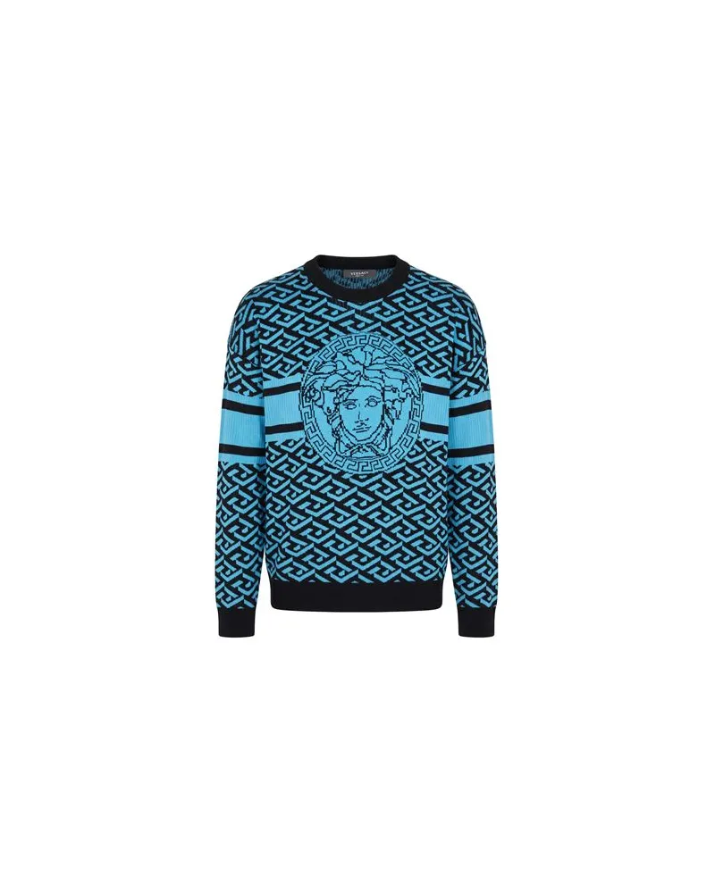 Versace STRICKWAREN - Pulloverauf YOOX.COM Hellblau