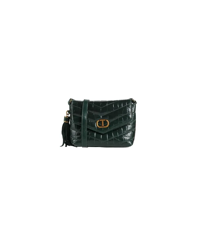Twin-Set TASCHEN - Umhängetascheauf YOOX.COM Dunkelgrün