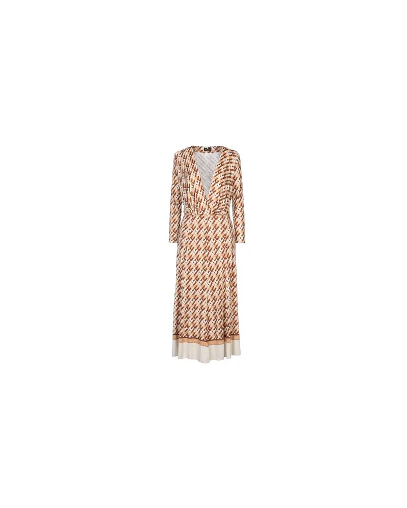 Elisabetta Franchi KLEIDER - Midi-Kleiderauf YOOX.COM Beige