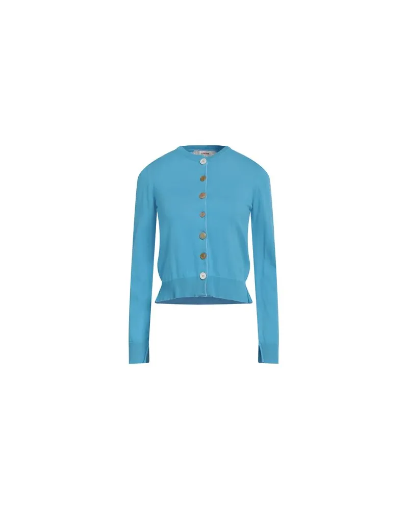 Jucca STRICKWAREN - Strickjackenauf YOOX.COM Azurblau