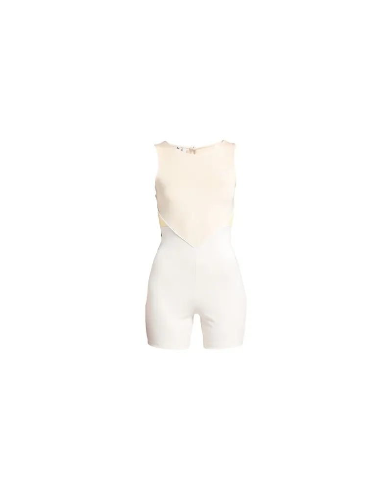 adidas OVERALLS - Jumpsuitsauf YOOX.COM Cremeweiß