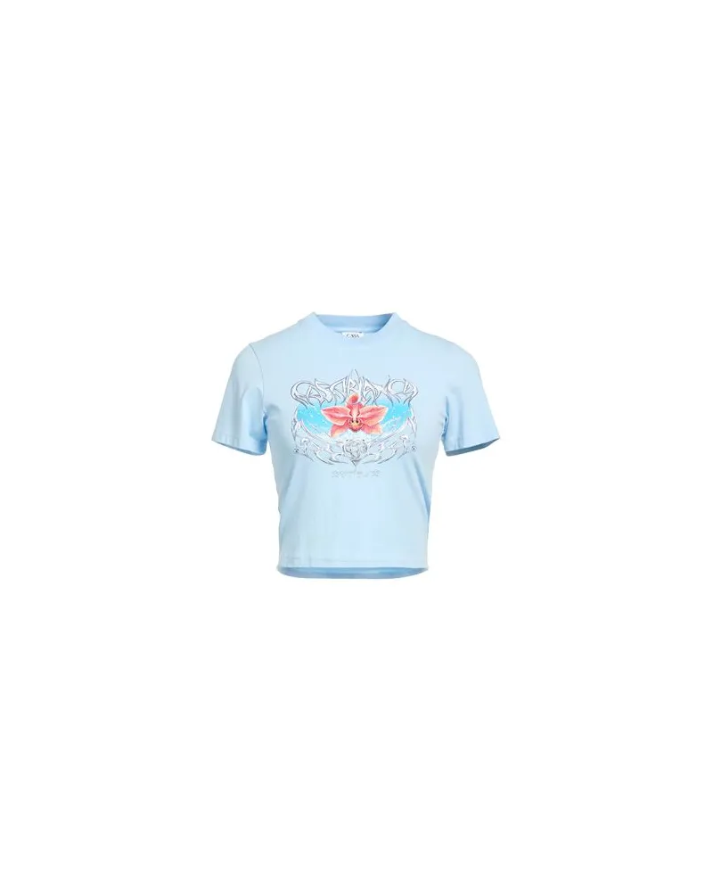 Casablanca Paris TOPS - T-shirtsauf YOOX.COM Hellblau