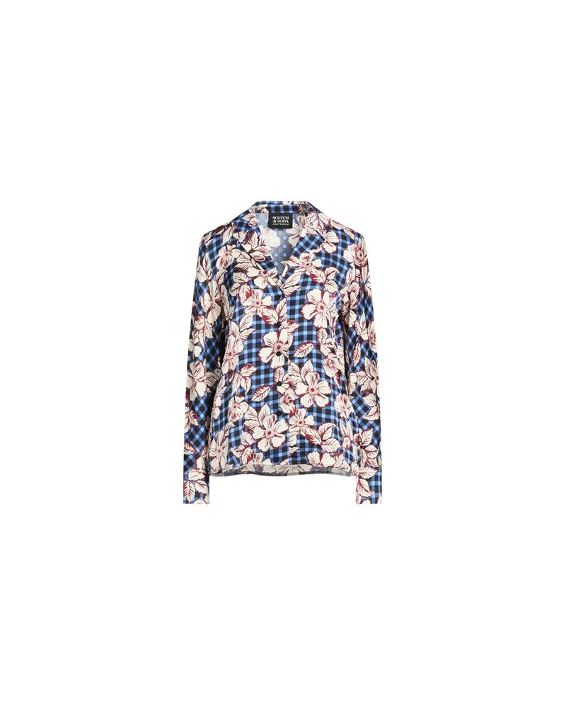 Maison Scotch TOPS - Hemdenauf YOOX.COM Azurblau