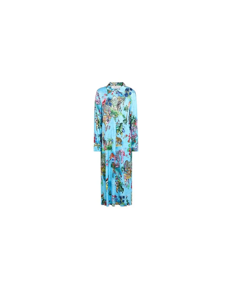 SHIRTAPORTER KLEIDER - Midi-Kleiderauf YOOX.COM Azurblau