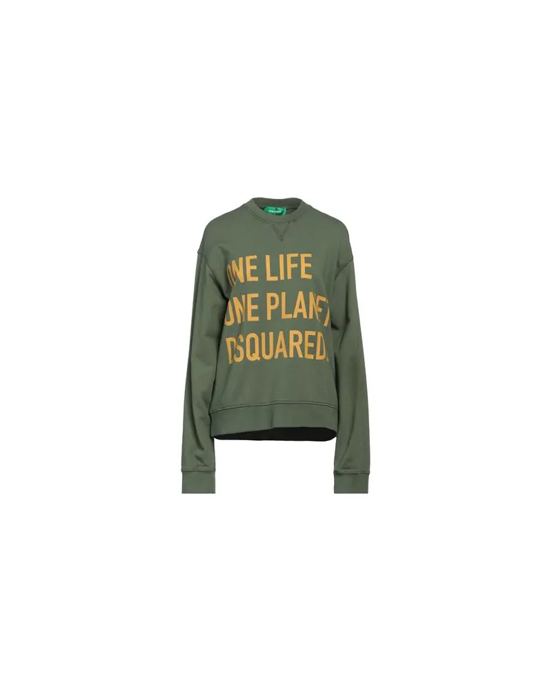 Dsquared2 TOPS - Sweatshirtsauf YOOX.COM Militärgrün