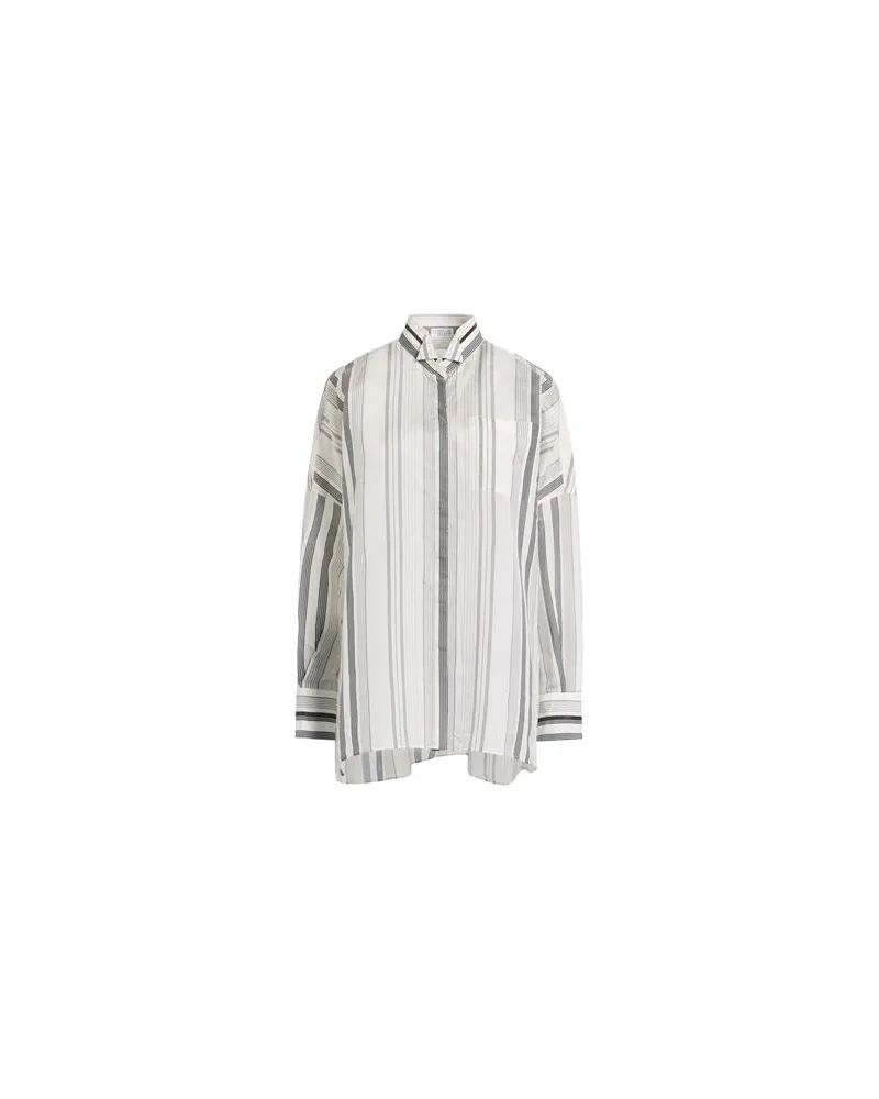 Brunello Cucinelli TOPS - Hemdenauf YOOX.COM Braungrau