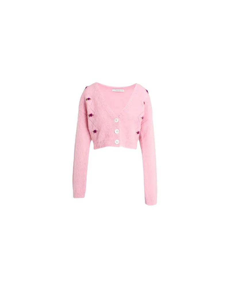 Alessandra Rich STRICKWAREN - Strickjackenauf YOOX.COM Rosa
