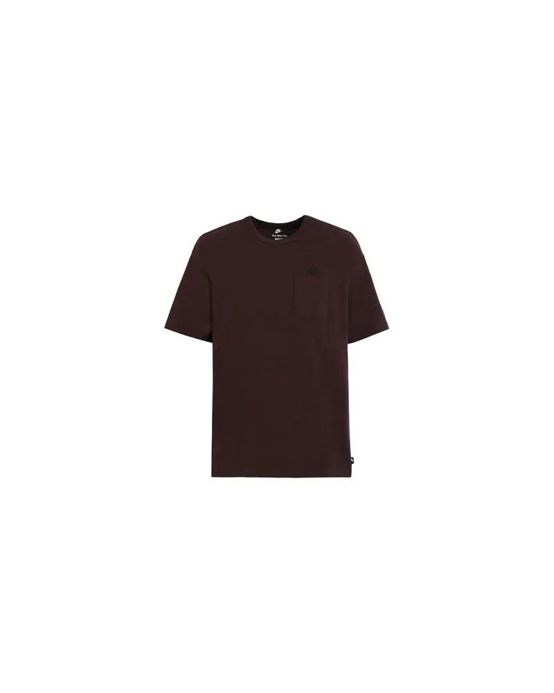 Nike ESSENTIAL PREMIUM POCKET TEE  - TOPS - T-shirtsauf YOOX.COM Dunkelbraun