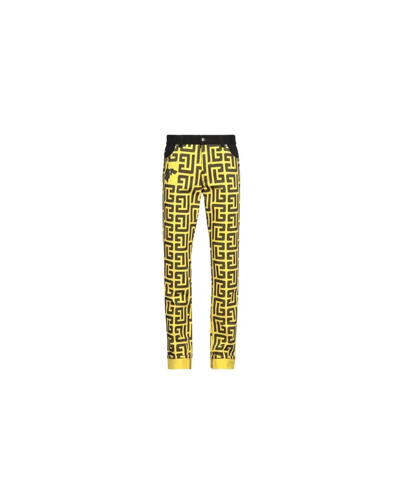 Balmain HOSEN & RÖCKE - Jeanshosenauf YOOX.COM Gelb