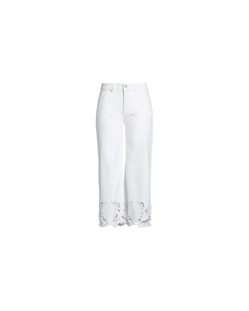 Fracomina COLLECTION  - HOSEN & RÖCKE - Jeanshosenauf YOOX.COM Weiß