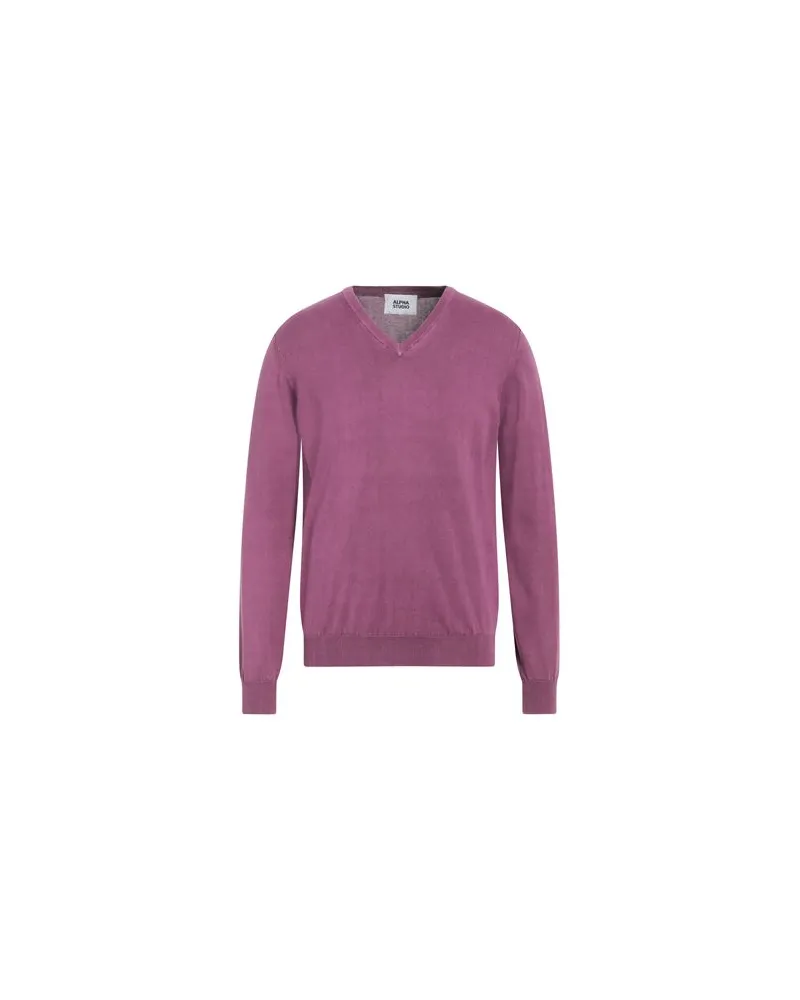 Alpha Studio STRICKWAREN - Pulloverauf YOOX.COM Violett